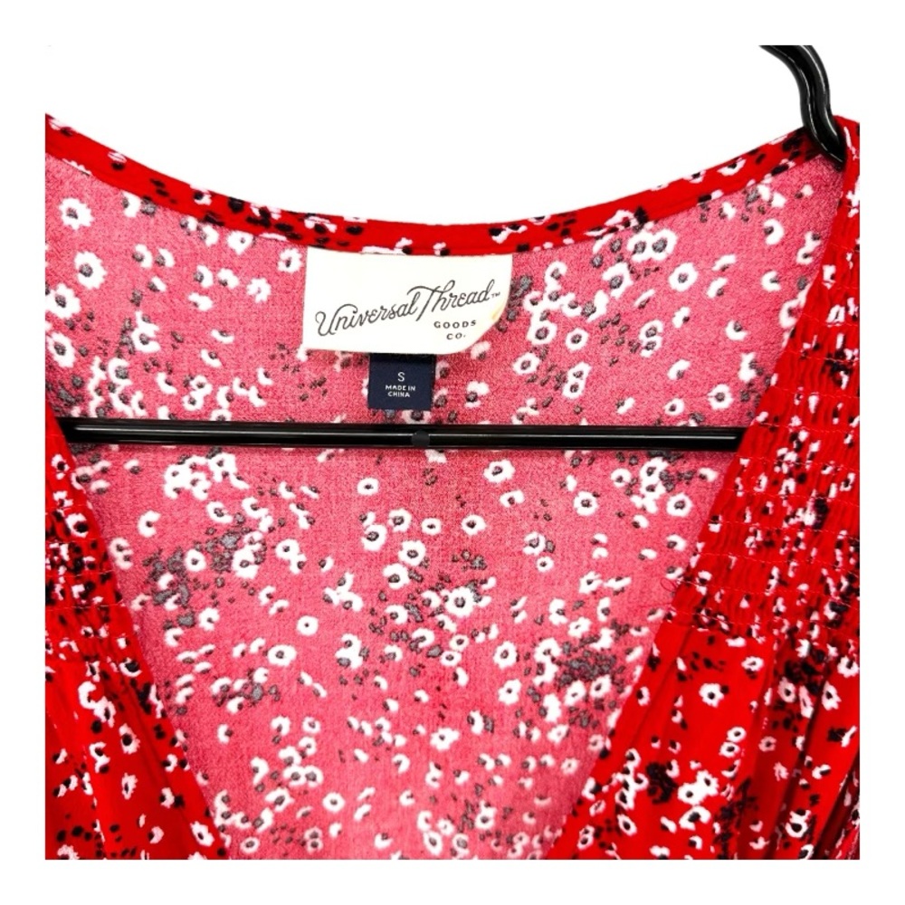 Universal Thread | S Small Red Print Sleeveless D… - image 7
